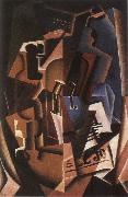 Juan Gris Still life fiddle and newspaper oil